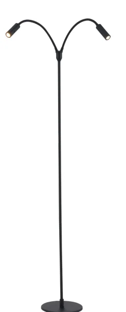 Flexi K2 gulvlampe 2x3W Dimbar - Svart