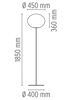 Flos Glo-Ball F3 gulvlampe