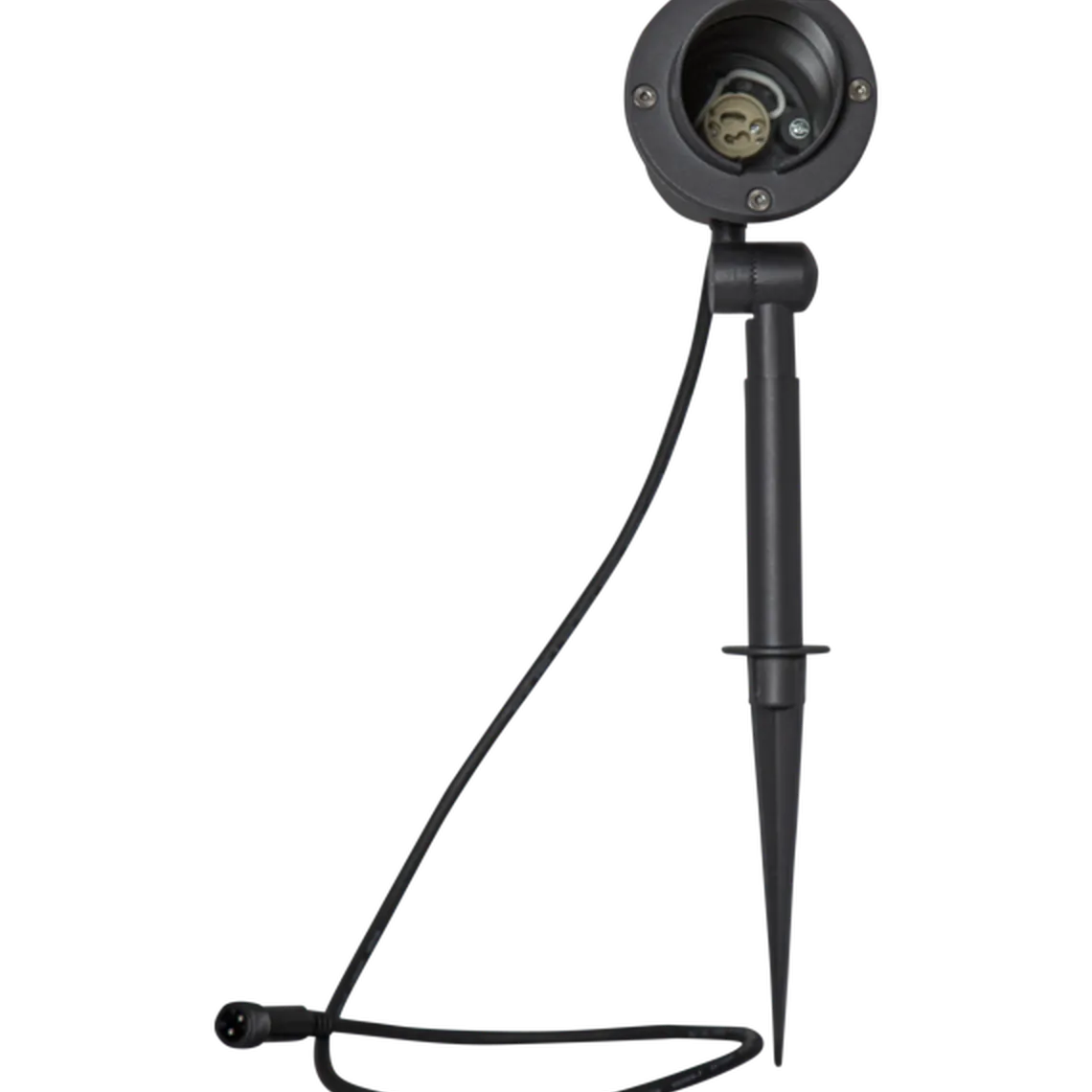 Focus uplight på spyd 30 cm utendørs GU10 IP44 - Svart