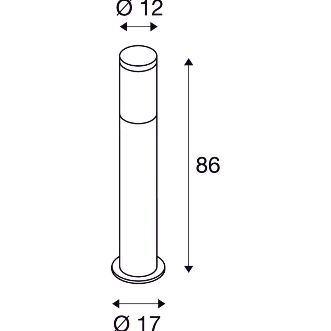 F-pol pullert 86 cm IP54