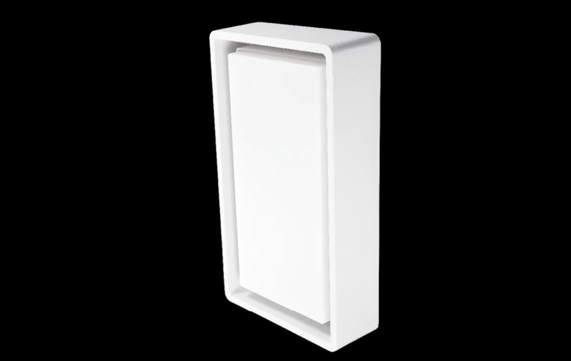 Frame vegg/taklampe 8W LED m/skumringsrelé