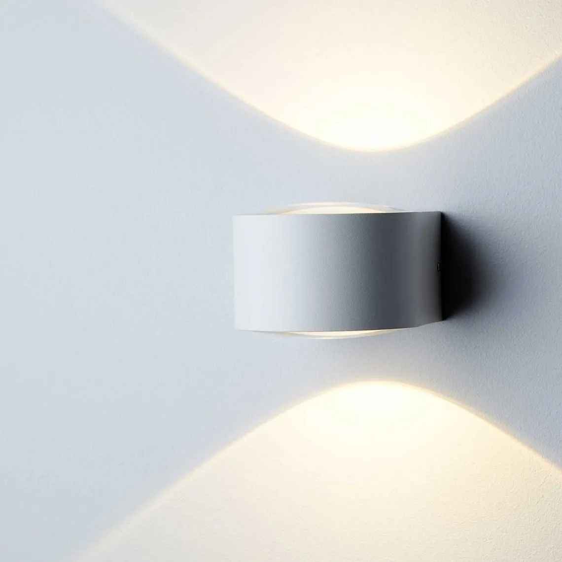 Frey vegglampe IP65 2x6W 2700K - Hvit
