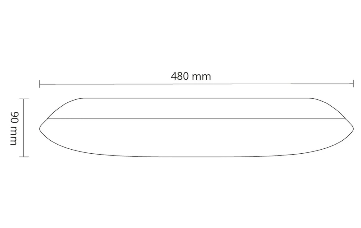 Frosta 480 tak/vegglampe 17W 2700K Dimbar - Hvit