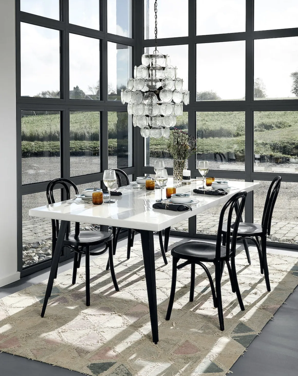 Glass taklampe