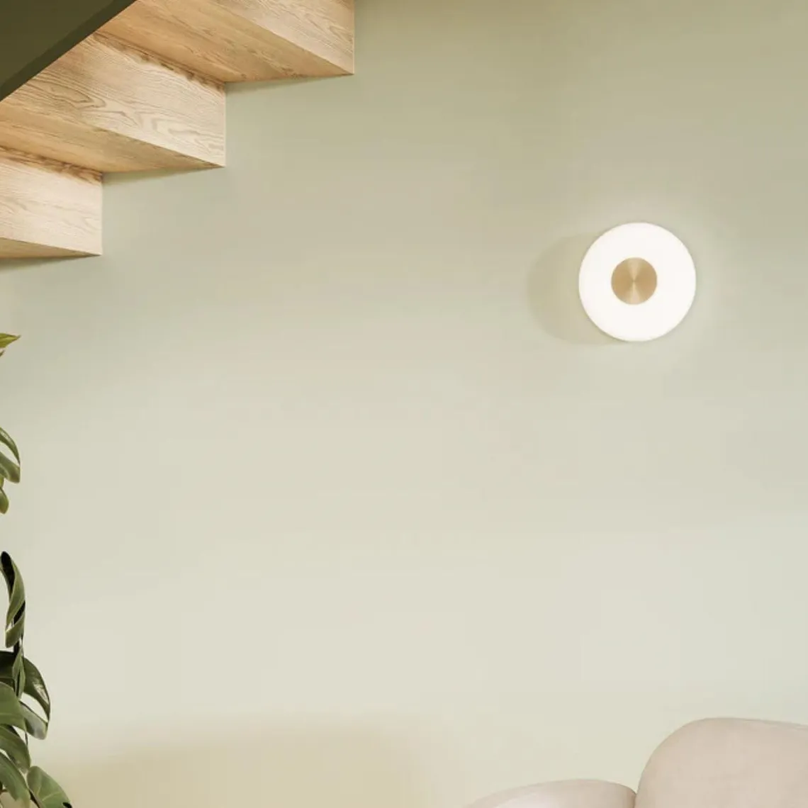 Glint glass vegglampe Ø26