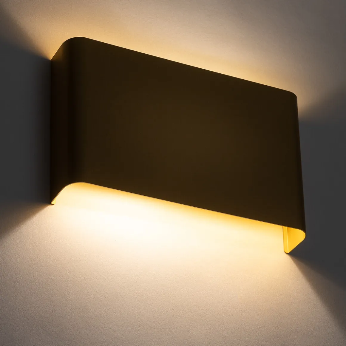 Haga vegglampe opp/ned lys - Gullfarget