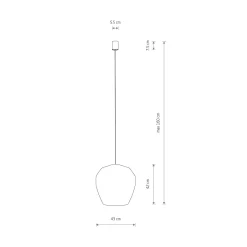 Haiti takpendel 43 cm