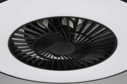 Halmstad tak vifte 3000-6500K 39,6W m/Fjernkontroll - Svart