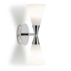 Harlekin Duo vegglampe - Krom