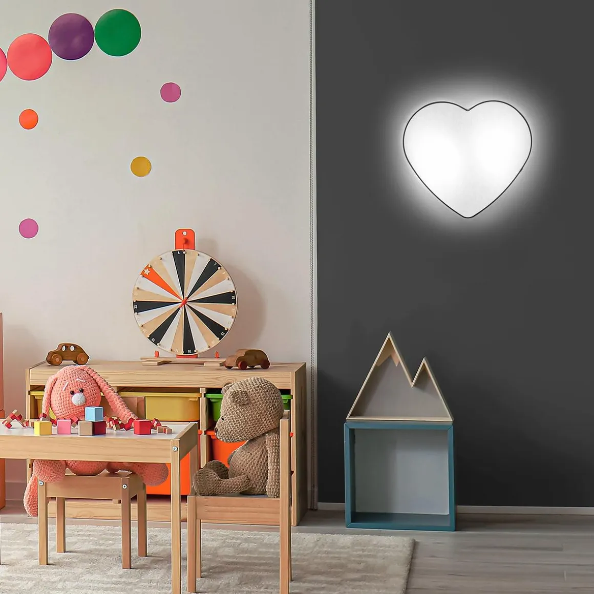 Heart vegglampe