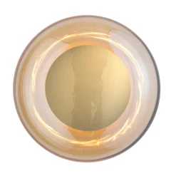 Horizon taklampe/vegglampe M Golden Smoke/gull