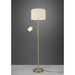 Hotel gulvlampe - Messingfarge