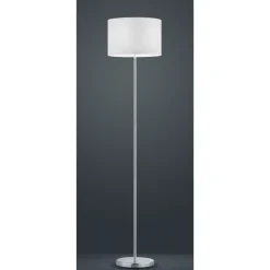 Hotel gulvlampe - Nikkel/Hvit
