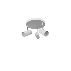 Hubble 3 taklampe rund - Hvit