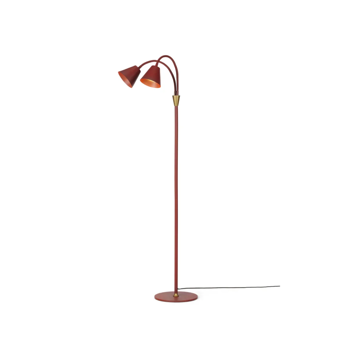 Hygge 2-arm Gulvlampe - Rødbrun