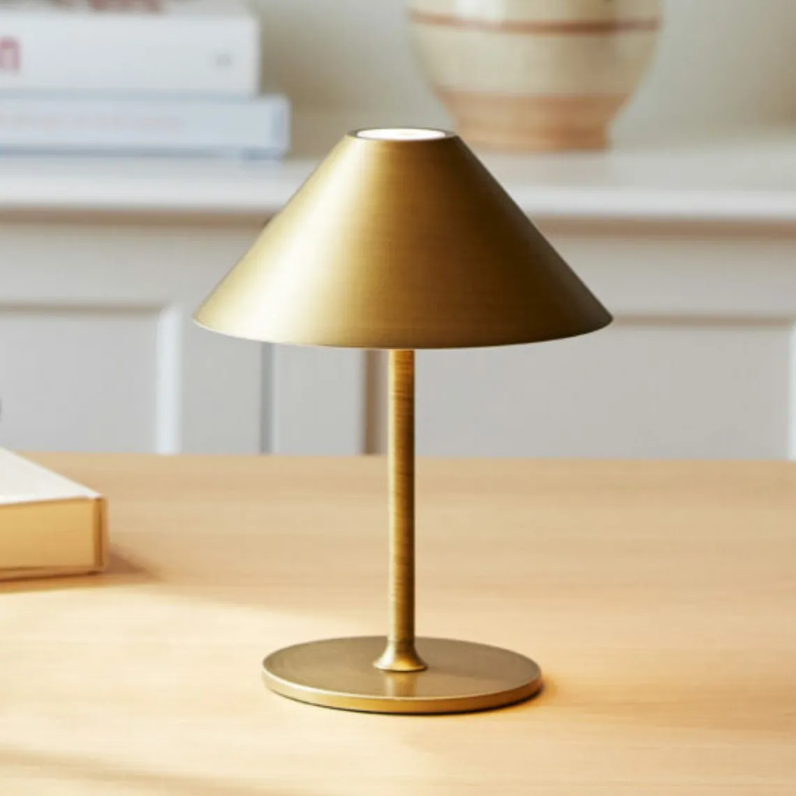 Hygge bordlampe 15 oppladbar - Antikk