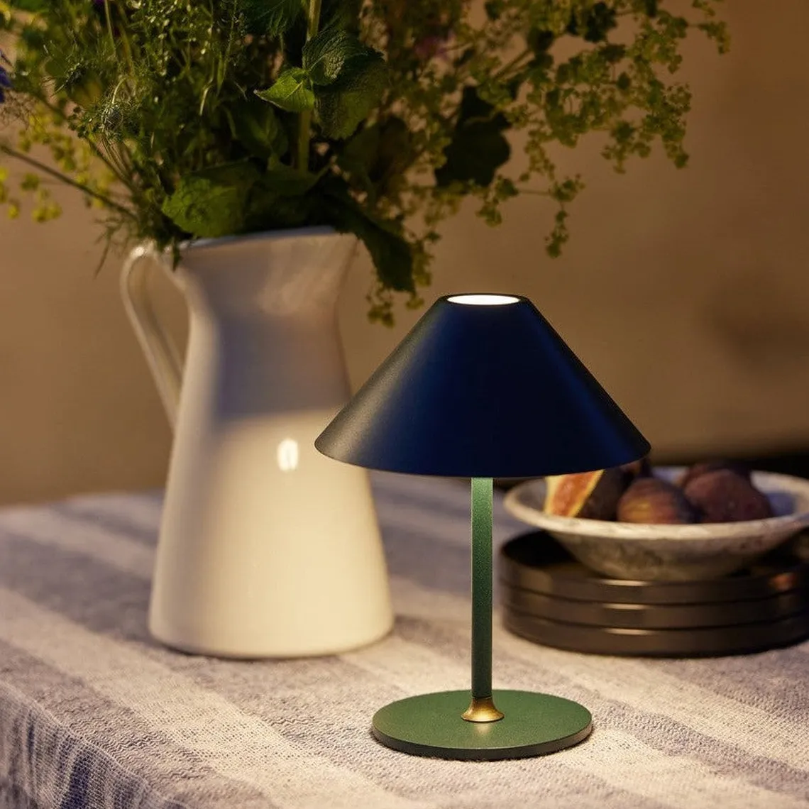Hygge bordlampe 15 oppladbar - Grønn