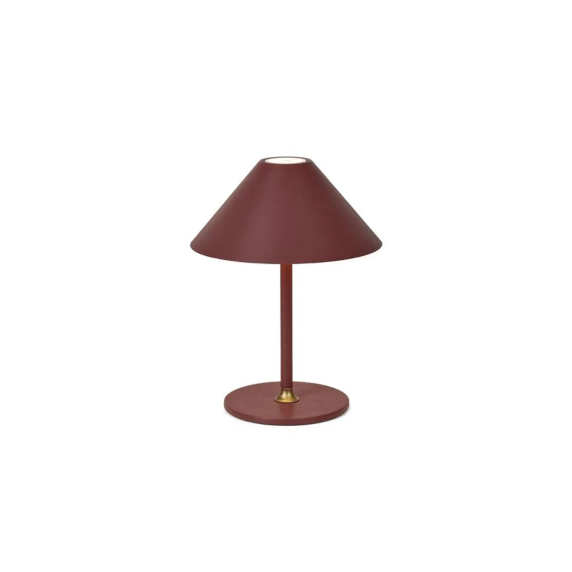 Hygge bordlampe 19 oppladbar - Rødbrun