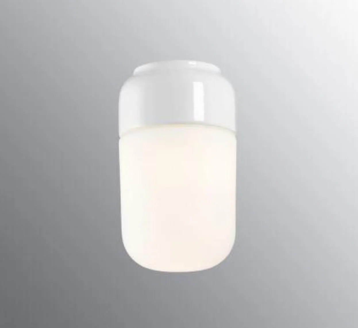 Ifø Ohm 100/170 tak/vegg 8W led dimbar IP44 - Hvit/Opal glass