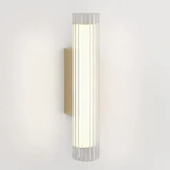 Io 420 vegglampe IP44 - Krom
