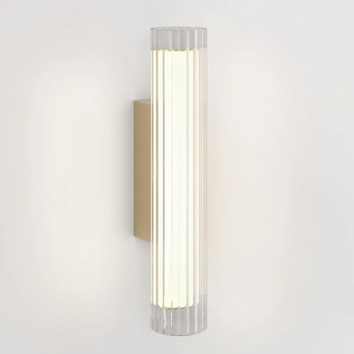 Io 420 vegglampe IP44 - Krom