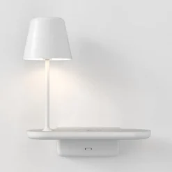 Ito vegglampe med trådløs lader og USB