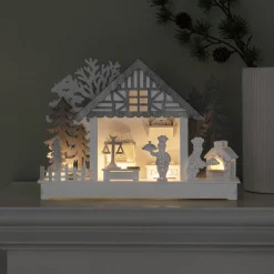 Juleby med baker - Hvit/grå