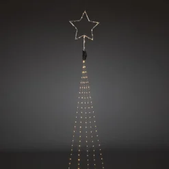 Juletrebelysning med toppstjerne 274 Led