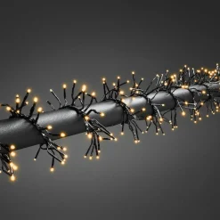 Juletrelys 8,5m - Cluster 1152 multifunksjon Led IP44 - Amber