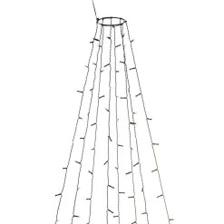 Juletrelys ring 8 slynger 2,4 meter med funklefunksjon - Amber