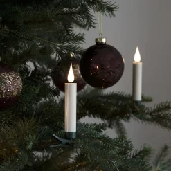 Juletrelys 10 stk 13 cm - Batteri og uten ledning