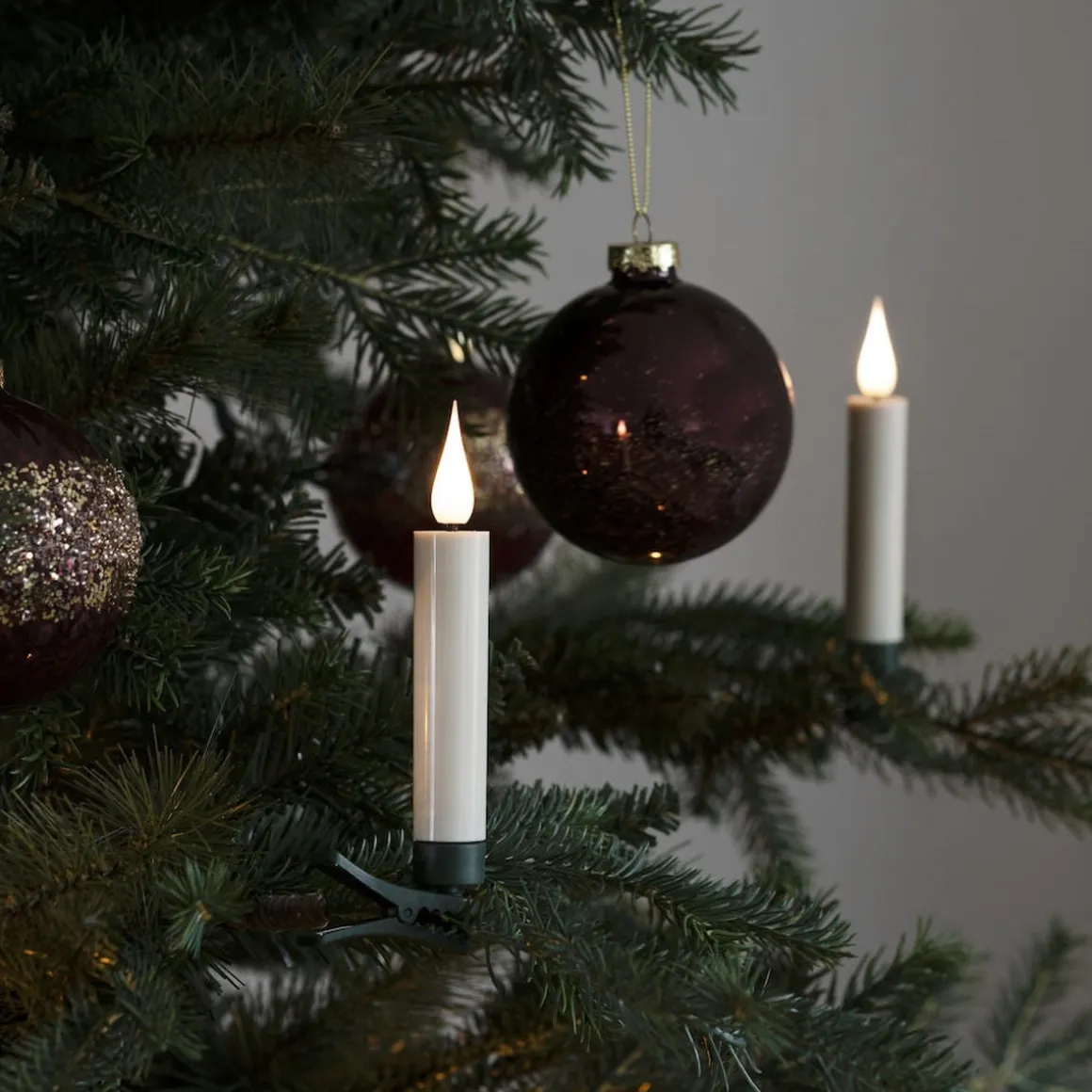 Juletrelys 10 stk 13 cm - Batteri og uten ledning