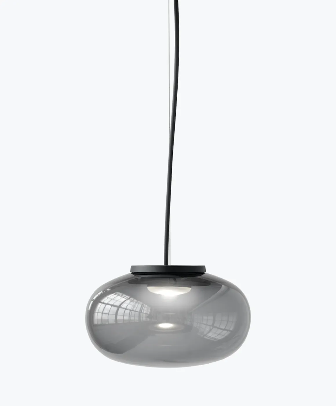 Karl-Johan takpendel - Small - Smoked Glass