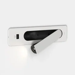 Keta vegglampe for innfelling 3,2W LED m/USB