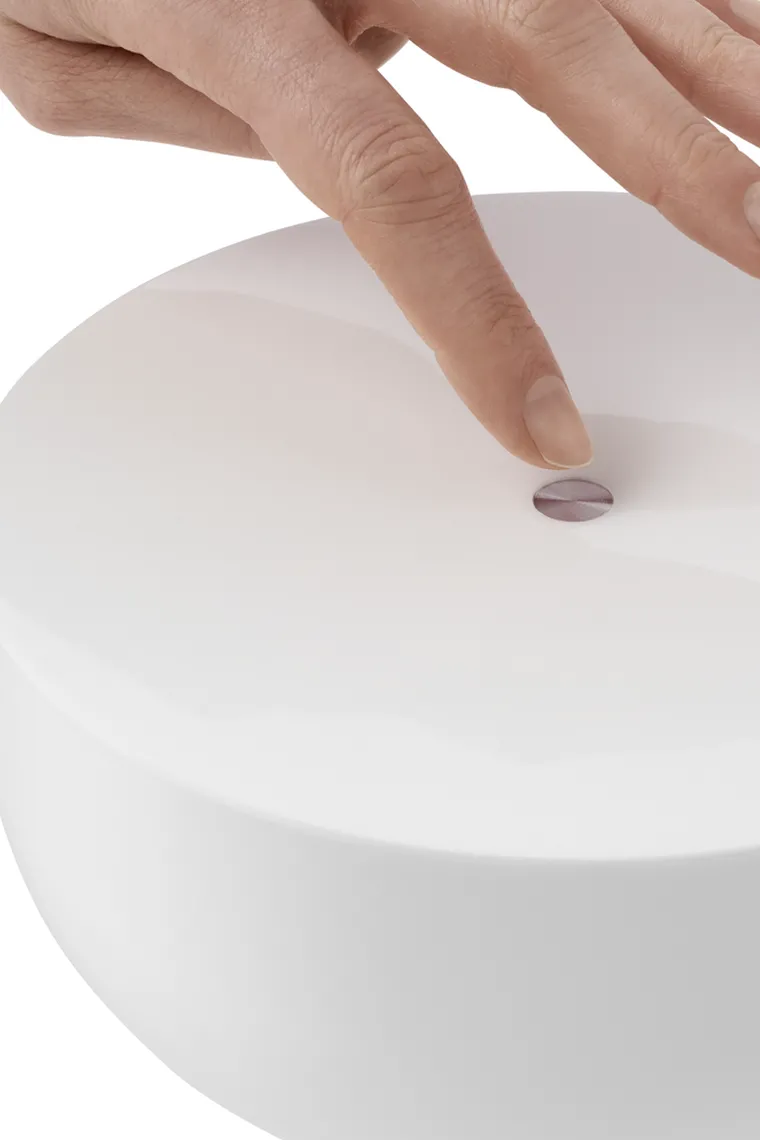 Kizu Portable bordlampe - Grå marmor