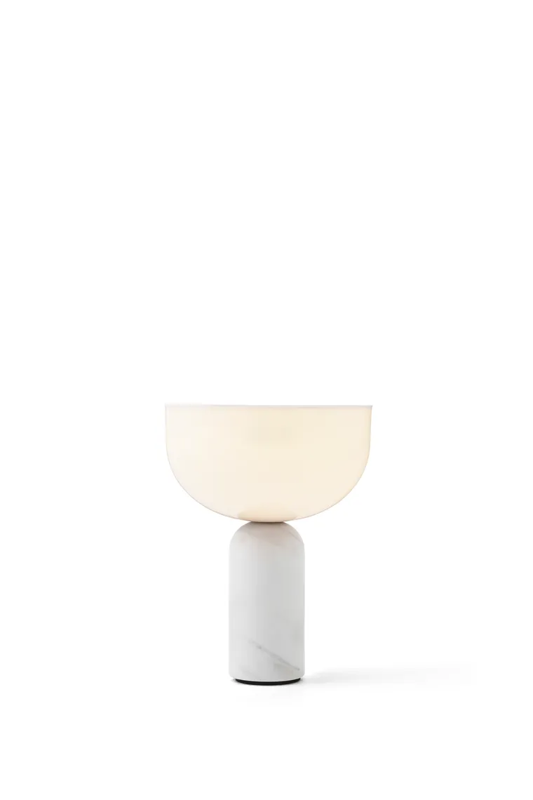 Kizu Portable bordlampe - Hvit marmor