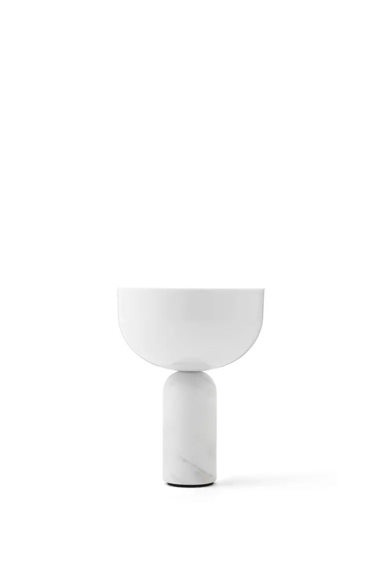 Kizu Portable bordlampe - Hvit marmor