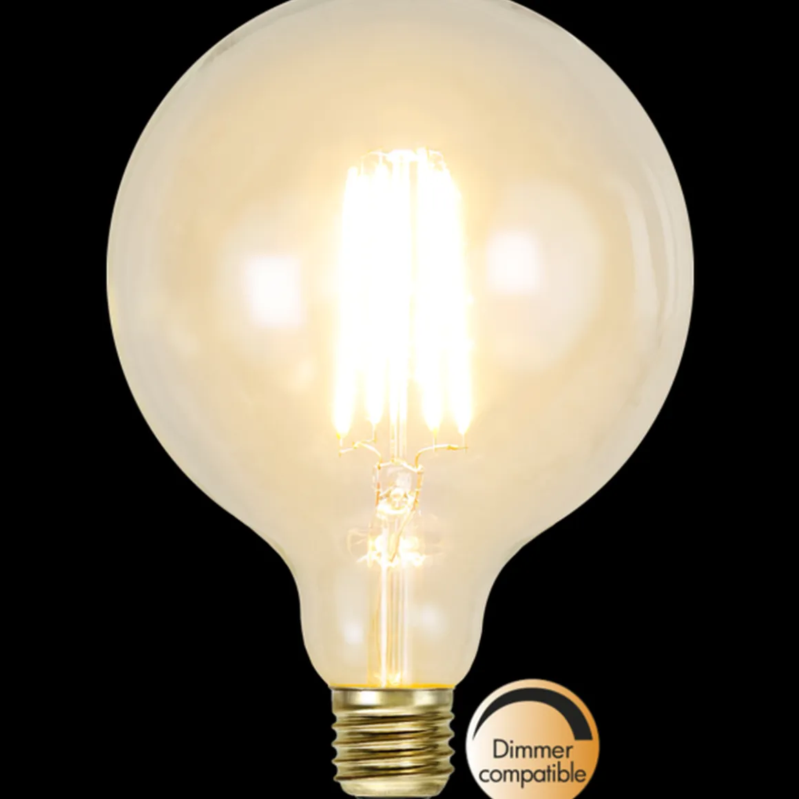 Klar Glob LED Filament 125mm