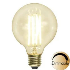 Klar Glob LED Filament 95mm
