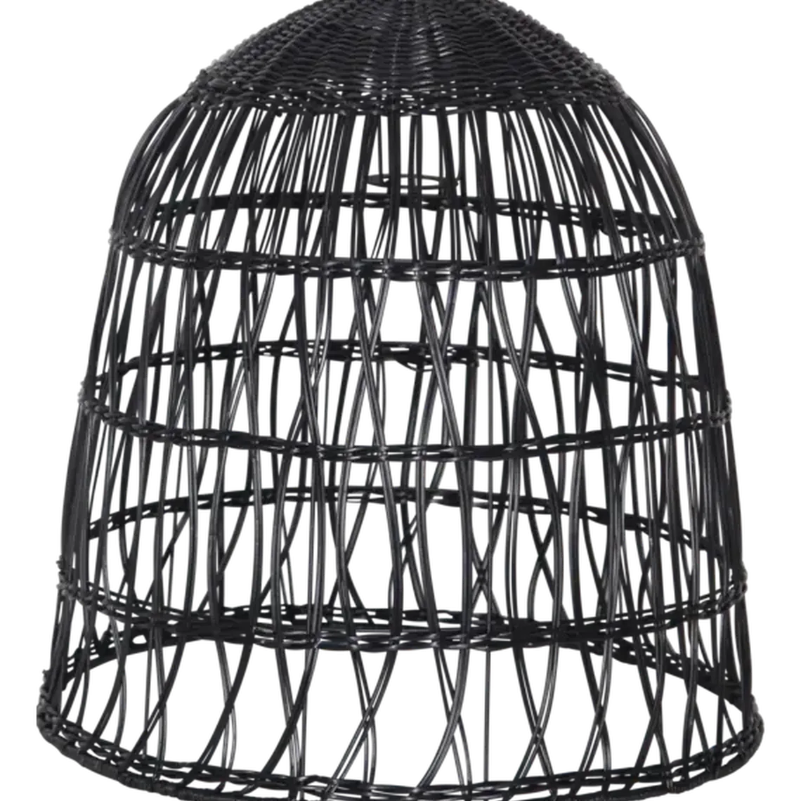 Knute utendørs lampeskjerm 48 cm IP44 - Svart