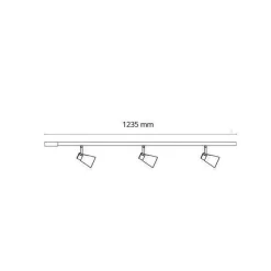 Komplett Zip Zoom 3x6W m/endetilkobling - matthvit