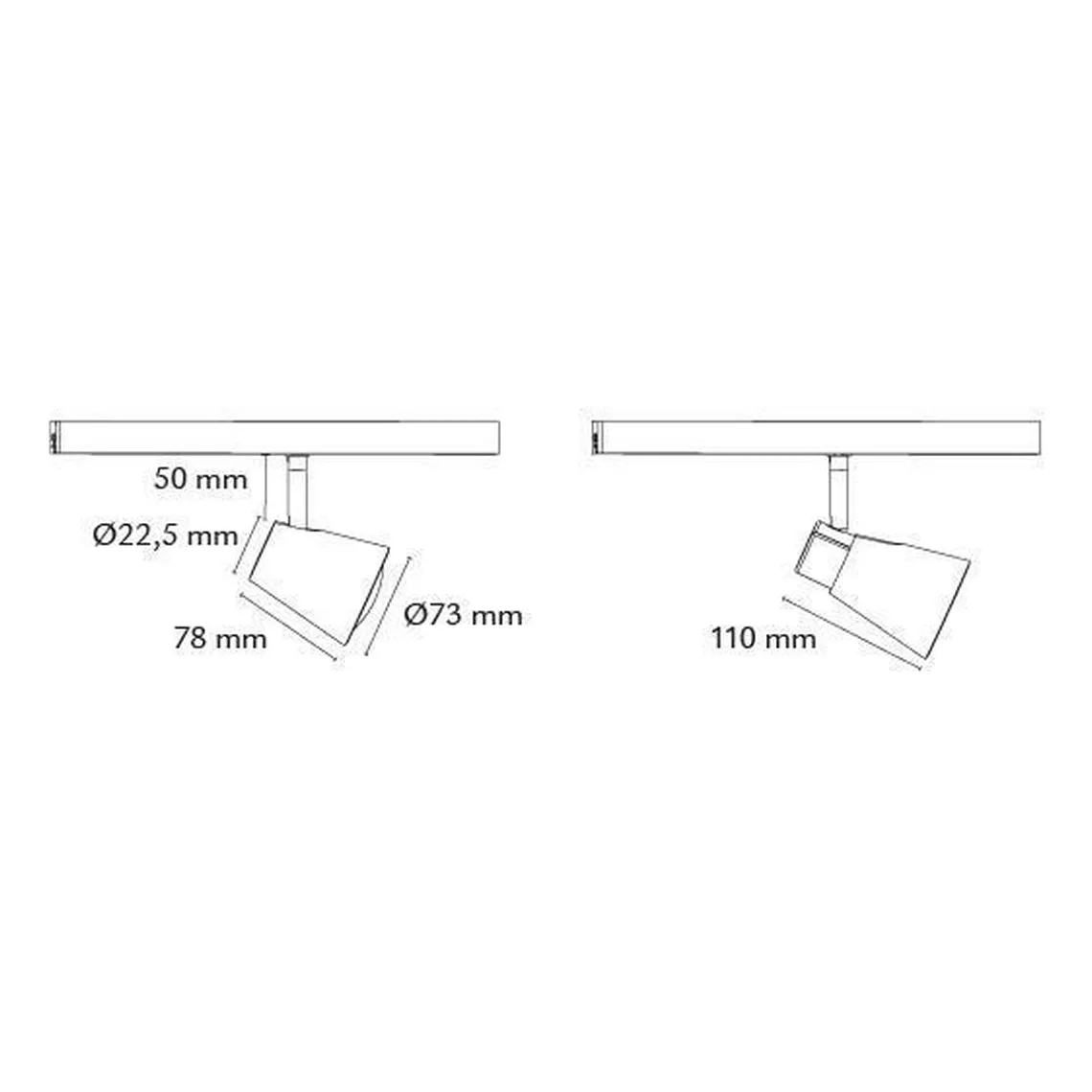 Komplett Zip Zoom 3x6,5W m/endetilkobling - Svart
