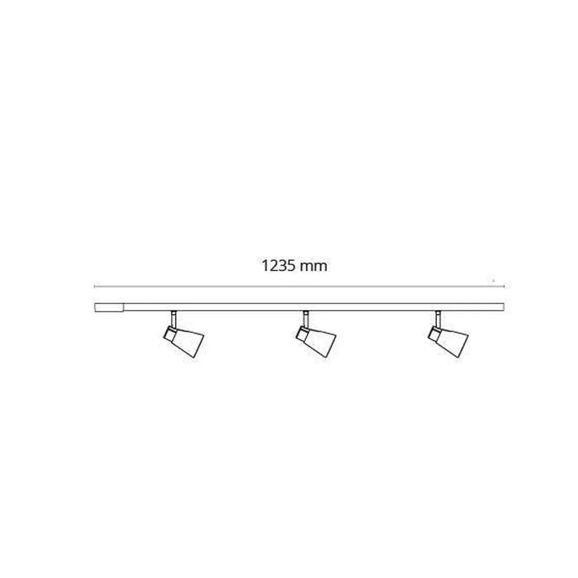 Komplett Zip Zoom 3x6,5W m/endetilkobling - Svart