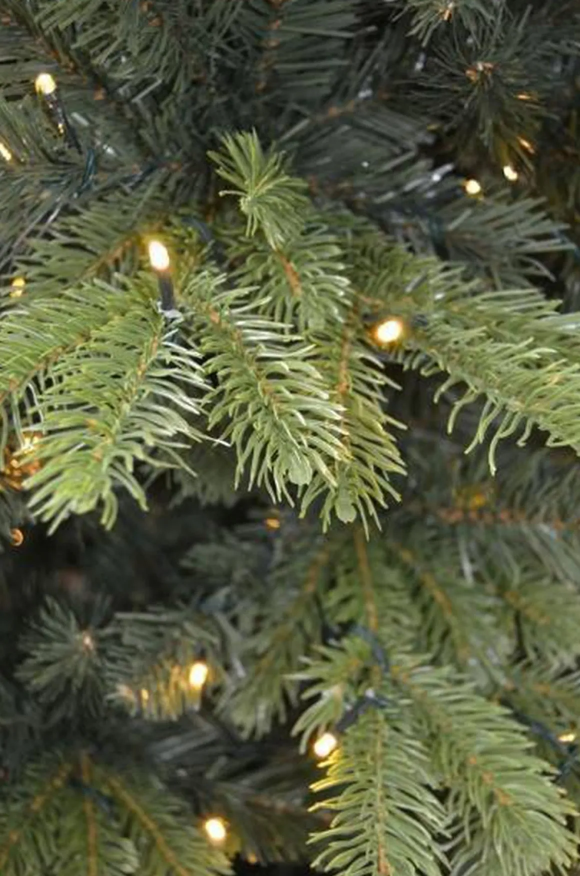 Kunstig juletre med lys 210cm