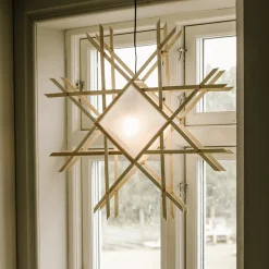 Lea adventsstjerne 70 cm - Natur