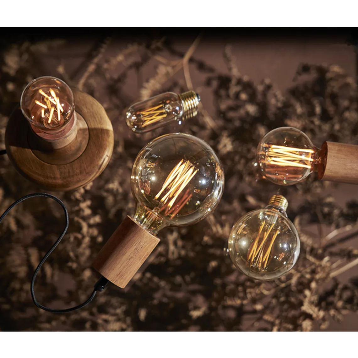 LED-pære 3,7W dimbar, Vintage Gold 80mm