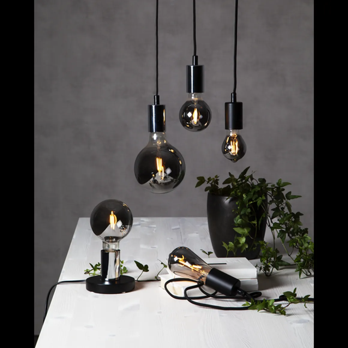 LED-pære 1,8W plain smoke 95mm