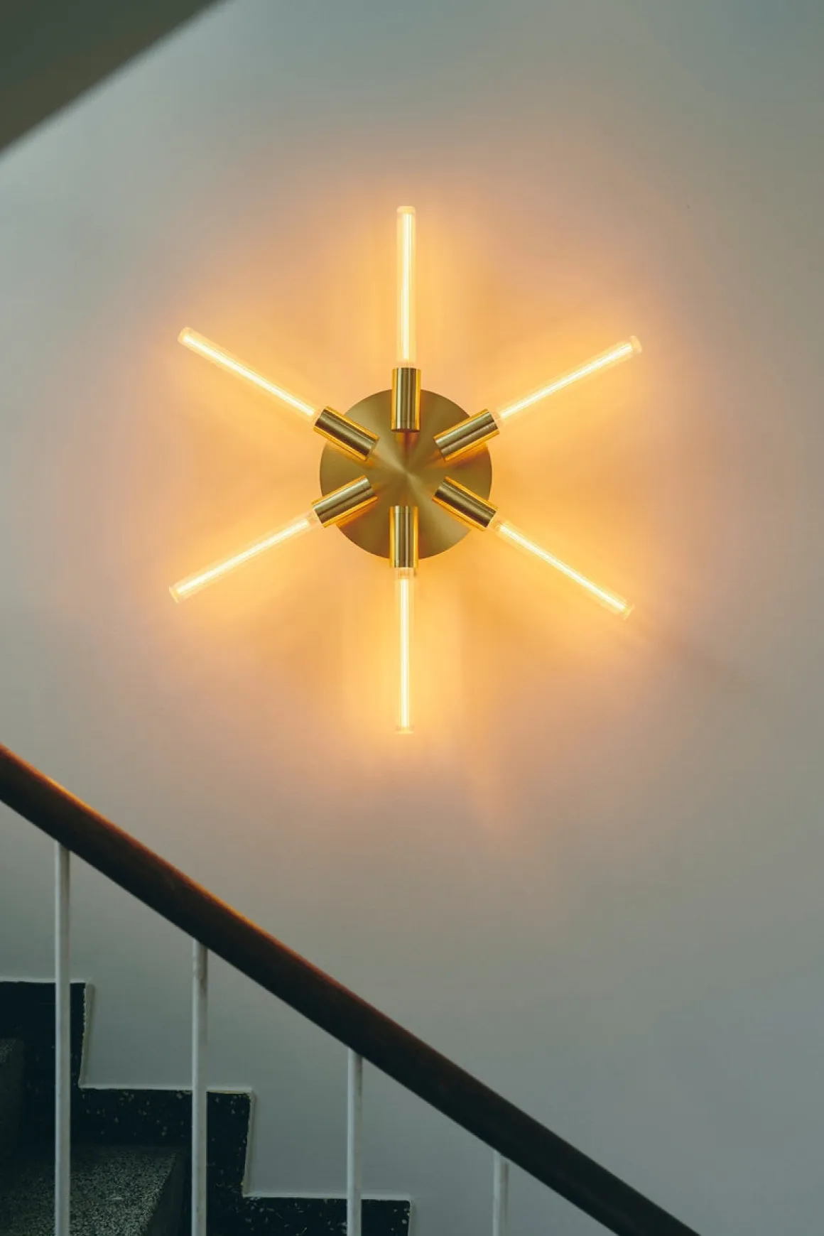 Liberty Star vegglampe - Messing