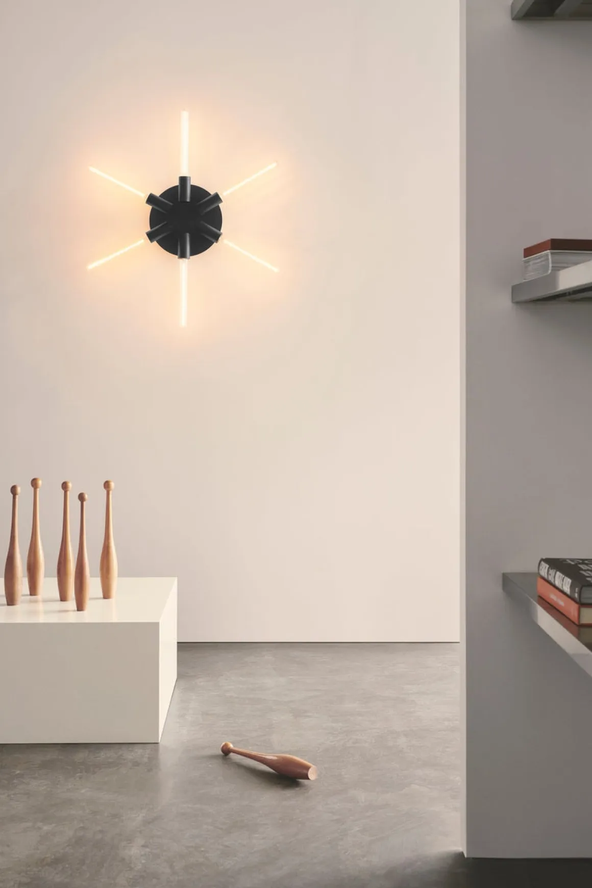Liberty Star vegglampe - Svart