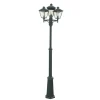 London 483 lyktestolpe 185-275 cm 3 lyktehoder - Svart
